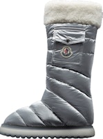 (Women) Moncler Nylon Round Toe Mid-Cut Snow Boots 'Grey' H209B4H00010M1935900 (Women) Moncler Nylon Round Toe Mid-Cut Snow Boots 'Grey' H209B4H00010M1935900
