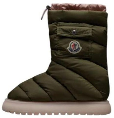(Women) Moncler Nylon Round Toe Mid-Calf Snow Boot 'Olive Green' I209B4H00070M3667825 Buy (Women) Moncler Nylon Round Toe Mid-Calf Snow Boot 'Olive Green' I209B4H00070M3667825