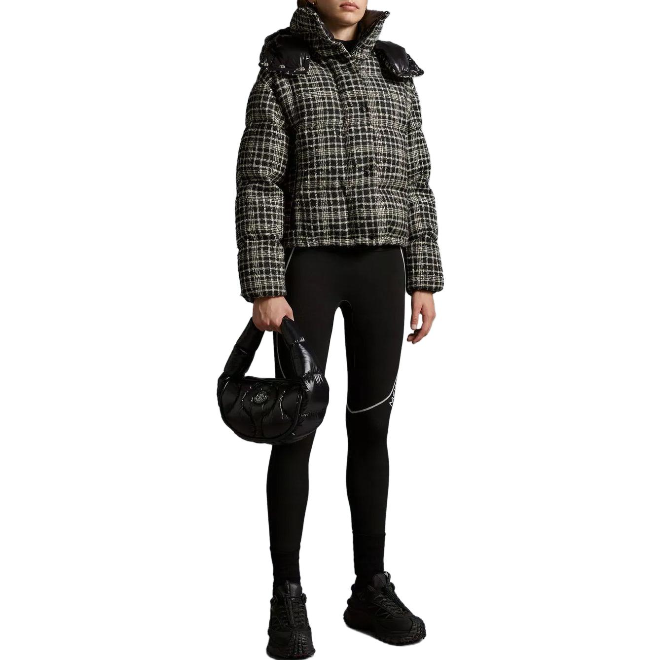 (Women) Moncler Outarde  Black Hooded Check Short Down Jacket. I20931A001545973LF90 圖 3