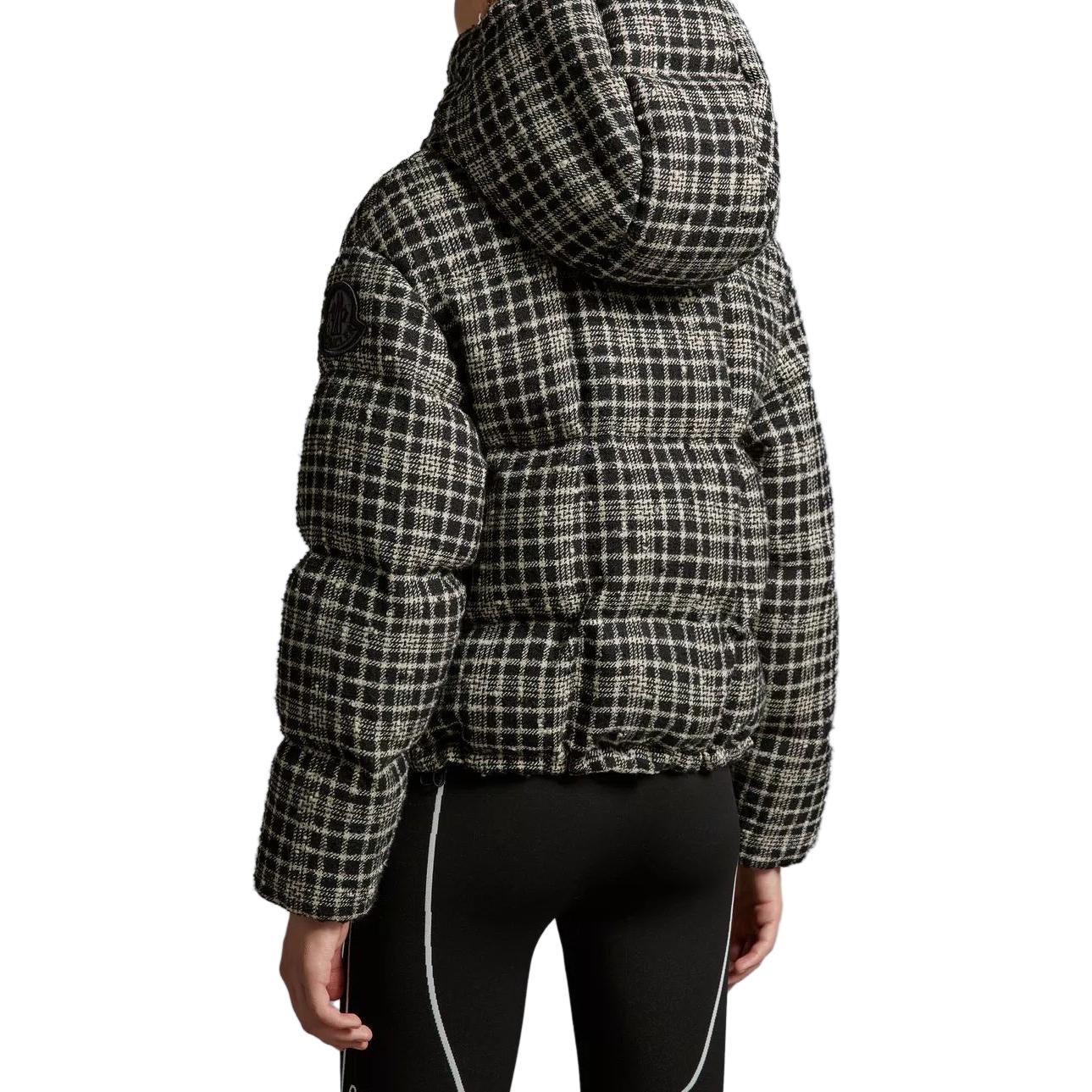 (Women) Moncler Outarde  Black Hooded Check Short Down Jacket. I20931A001545973LF90 圖 5
