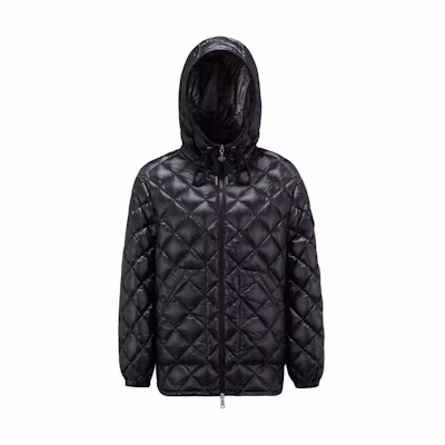(Women) Moncler Padded Corduroy FW24 Lightweight Hooded Down Jacket Black J20932F00011595ZZ999