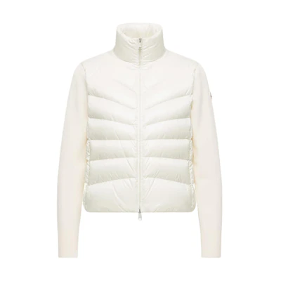 (Women) Moncler Padded Corduroy FW24 Lightweight Printed Down Jacket - White J20939B00024M1131030