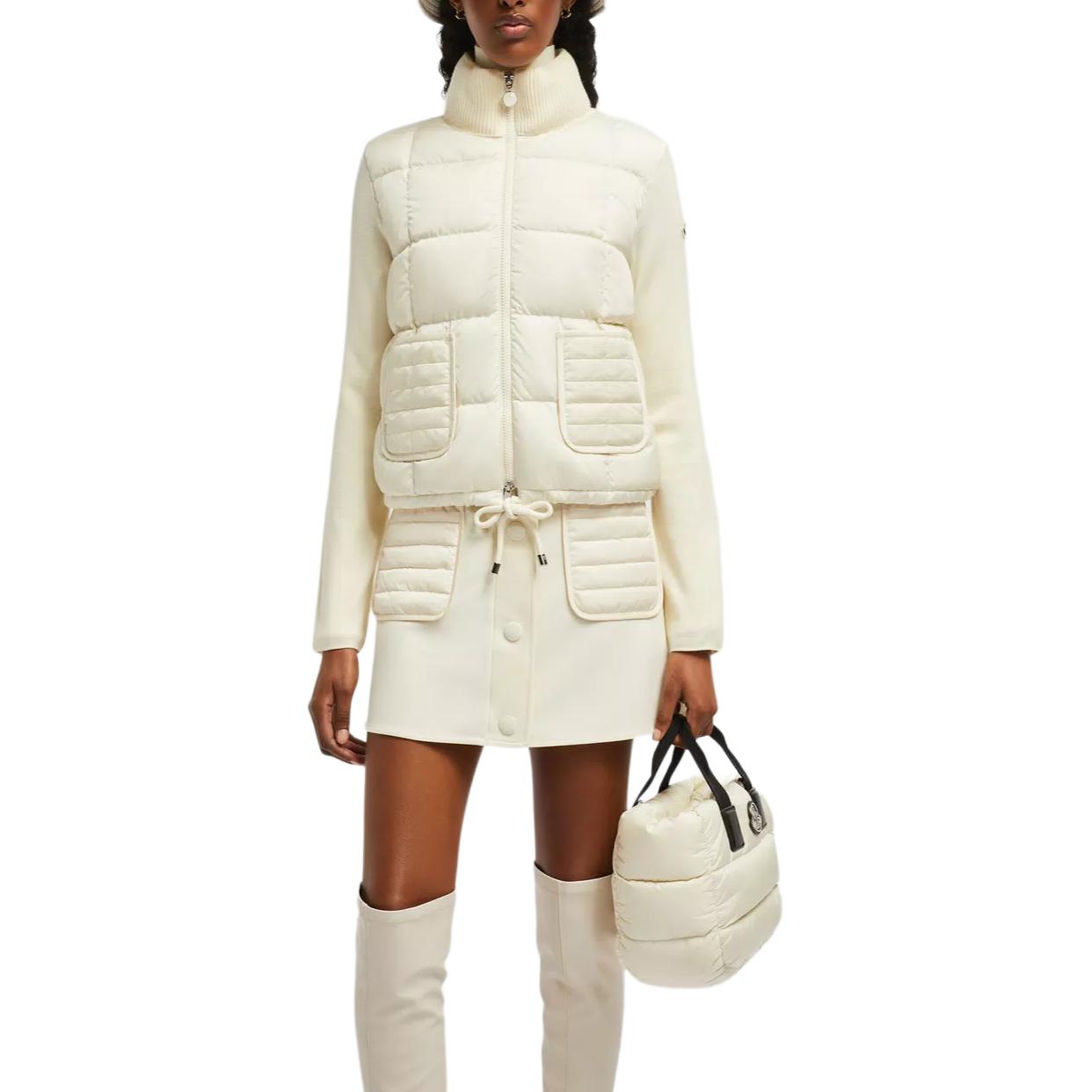 (Women) Moncler Padded Corduroy FW24  Lightweight White Zip-Up Jacket. J20939B00003M1131034 圖 3