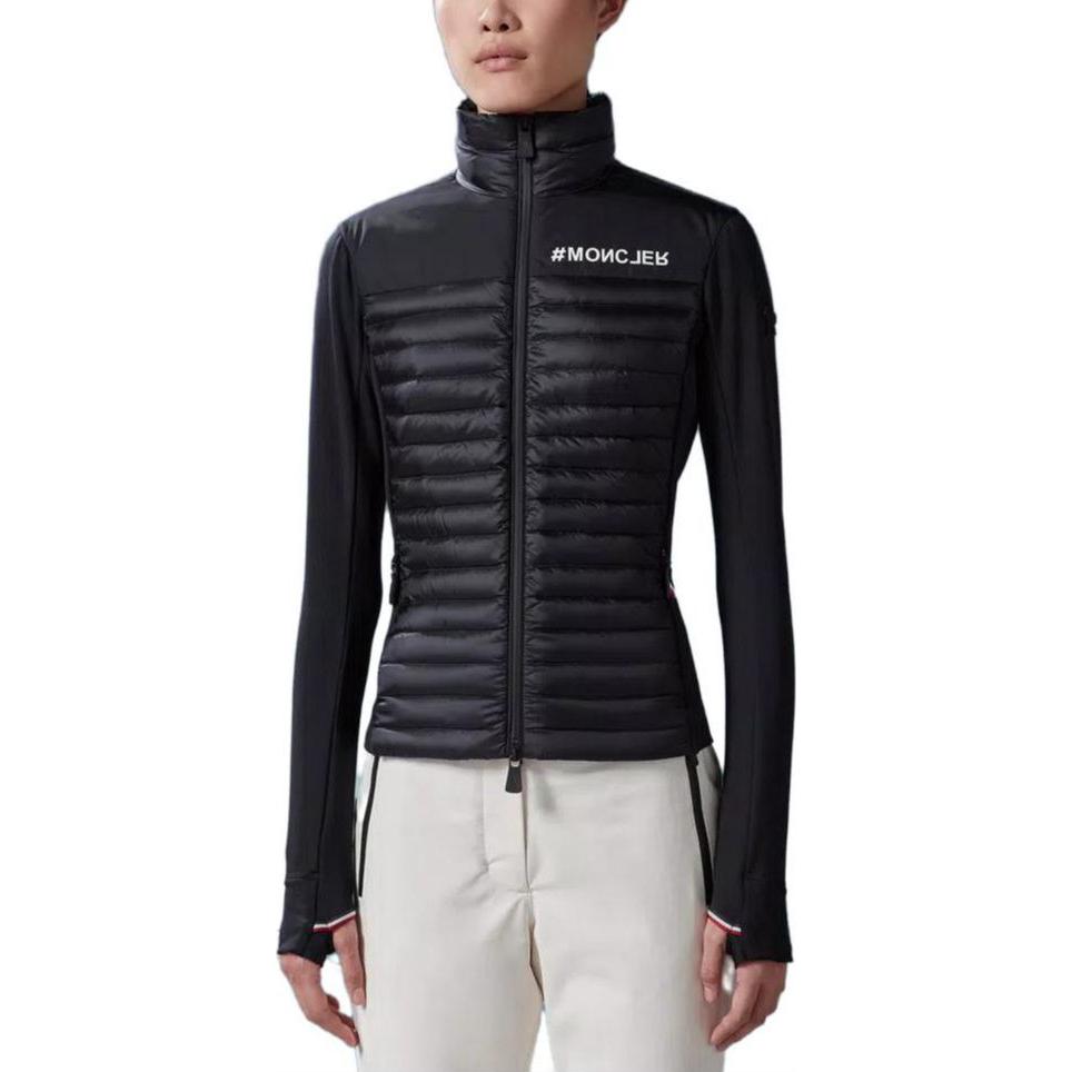 Shop (W) Moncler 女士高領拉鍊燈芯絨羽絨外套。 I20988G00014899JO999