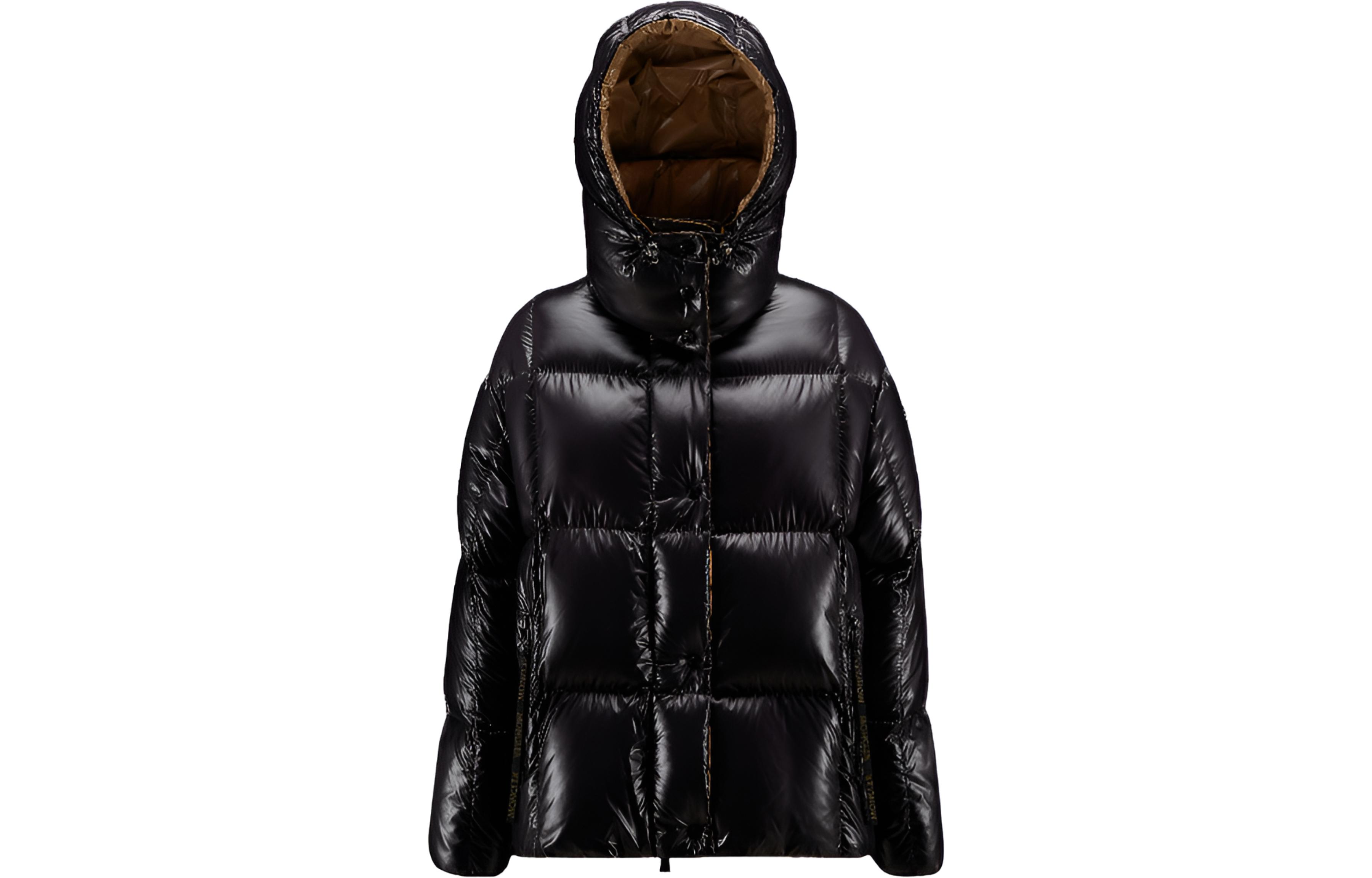 (Women) Moncler Parana  Black Down Jacket with Logo Hoodie and Zip Closure. 0931A0010368950999