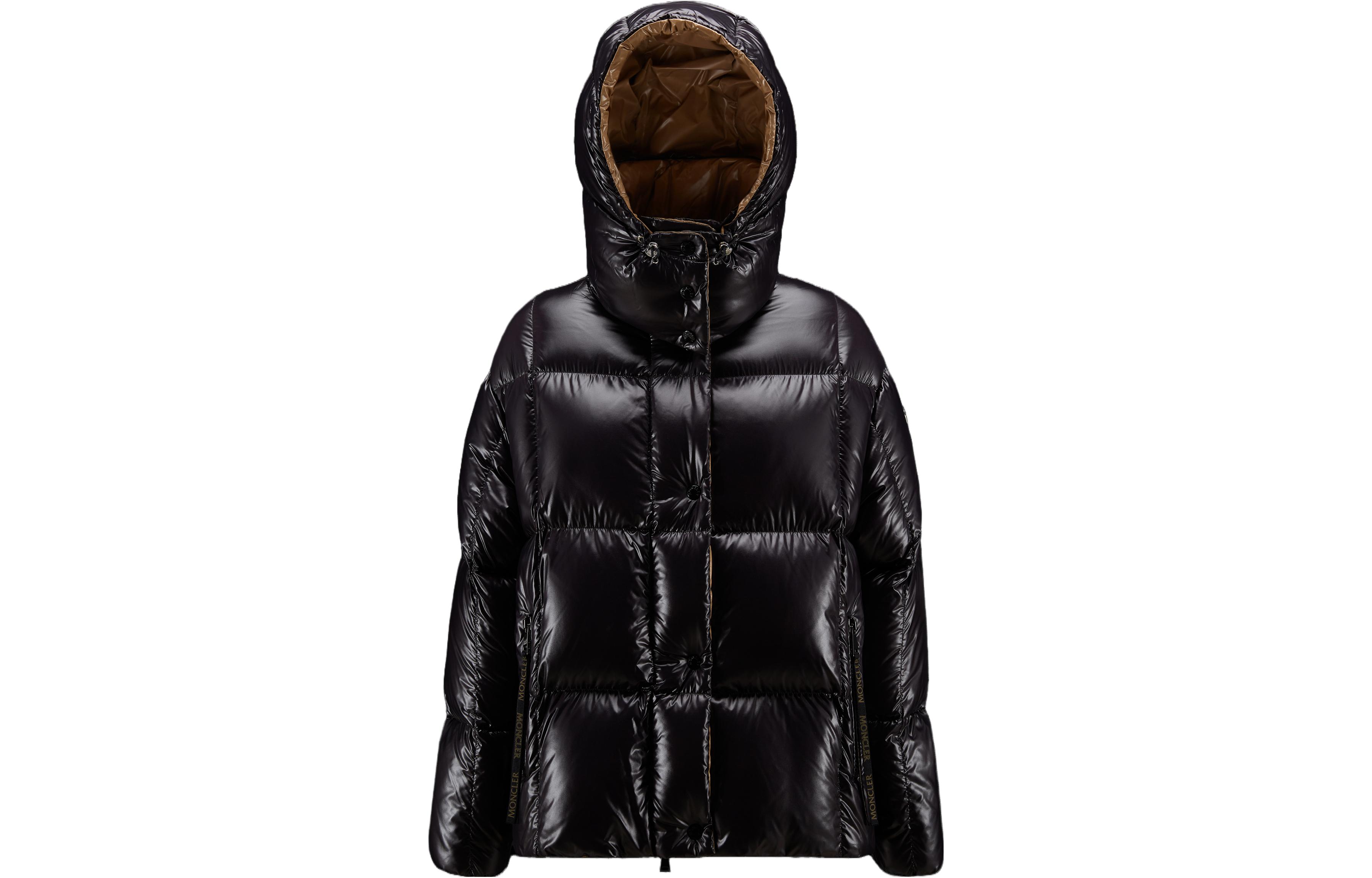 (Women) Moncler Parana  Black Down Jacket with Logo Hoodie and Zip Closure. 0931A0010368950999 圖 2