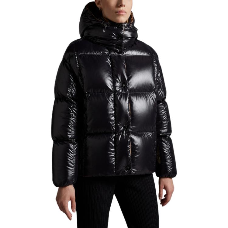 (Women) Moncler Parana  Black Down Jacket with Logo Hoodie and Zip Closure. 0931A0010368950999 圖 3