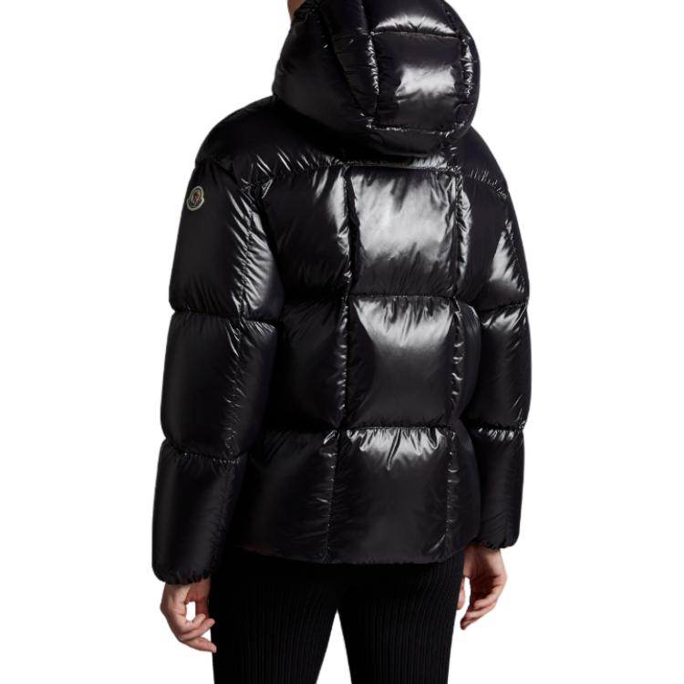 (Women) Moncler Parana  Black Down Jacket with Logo Hoodie and Zip Closure. 0931A0010368950999 圖 4