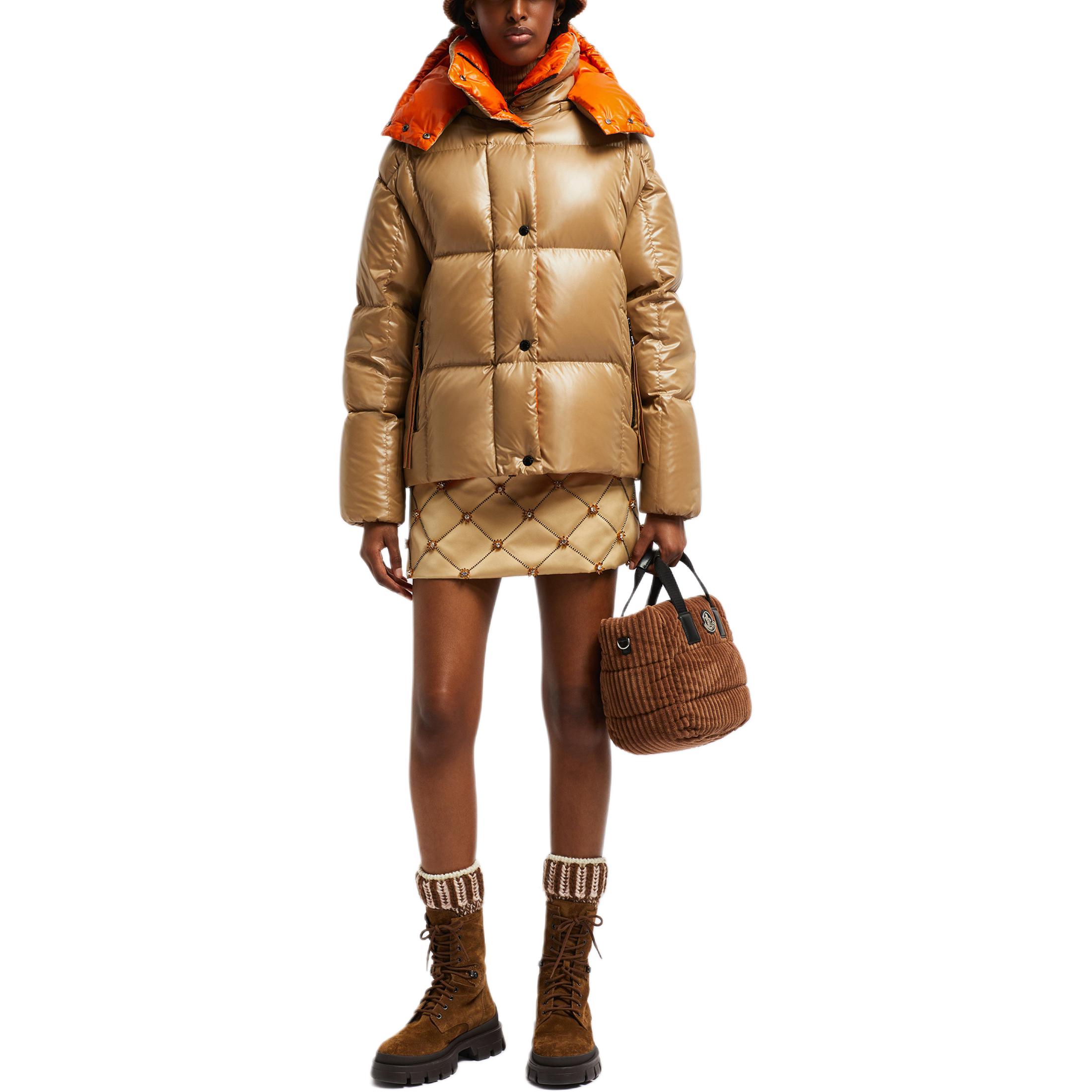 (Women) Moncler Parana  Loose Fit Down Jacket with Detachable Hood - Camel Color J20931A0010368950226 圖 3