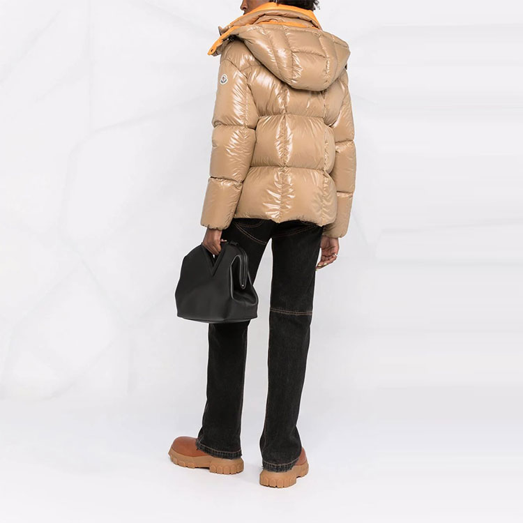 (Women) Moncler Parana FW21 Logo Glossy Hooded Down Jacket Winter Beige. G20931A0010768950226 圖 6