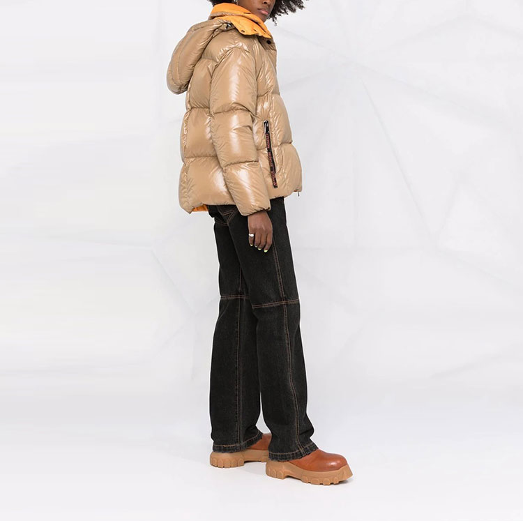 (Women) Moncler Parana FW21 Logo Glossy Hooded Down Jacket Winter Beige. G20931A0010768950226 圖 7