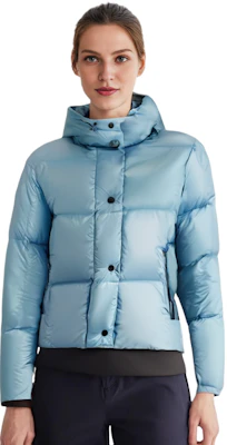 (W) Chaqueta Corta Acolchada Moncler Parana Azul Polvo Edición Temporada de Esquí. I20931A0010368950713 4