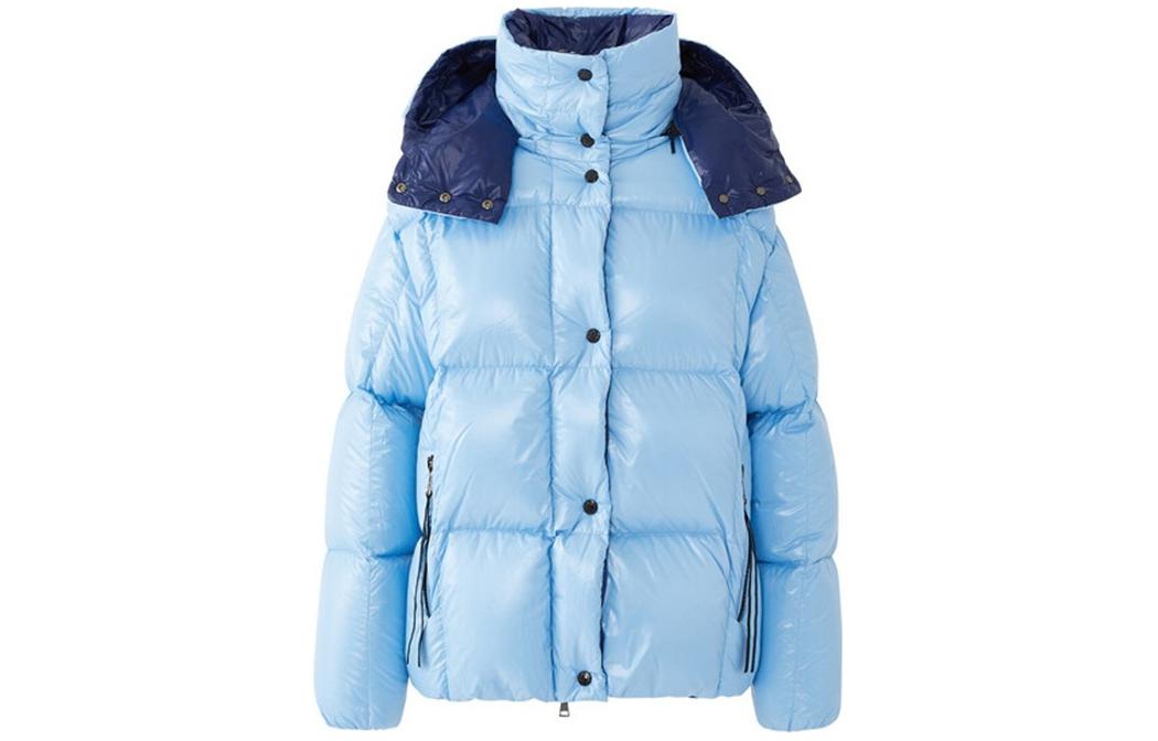 Lookbook (W) Moncler Parana Jaket Pendek Puffer Biru Pudar Edisi Musim Ski. I20931A0010368950713