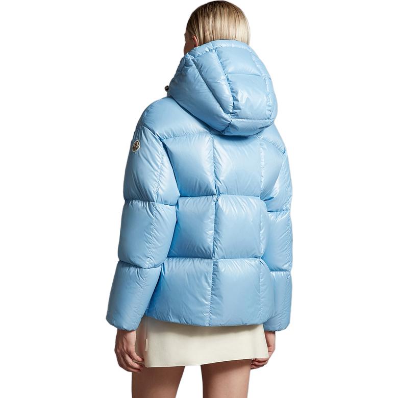 Purchase (W) Moncler Parana Jaket Pendek Puffer Biru Pudar Edisi Musim Ski. I20931A0010368950713