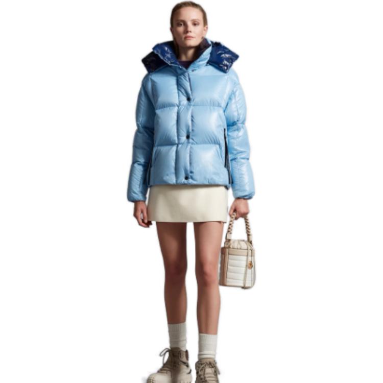 Details for (W) Moncler Parana Jaket Pendek Puffer Biru Pudar Edisi Musim Ski. I20931A0010368950713