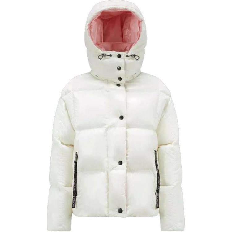 (Women) Moncler Parana SS23  White Quilted Hooded Down Jacket I20931A0010368950034