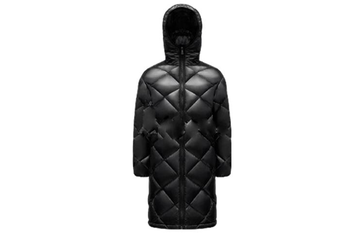 (Women) Moncler Parnaiba FW22 Quilted Hooded Mid-Length Down Jacket Women Black G20931C0004968950999