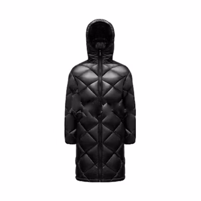 (Women) Moncler Parnaiba FW22 Quilted Hooded Mid-Length Down Jacket Women Black G20931C0004968950999
