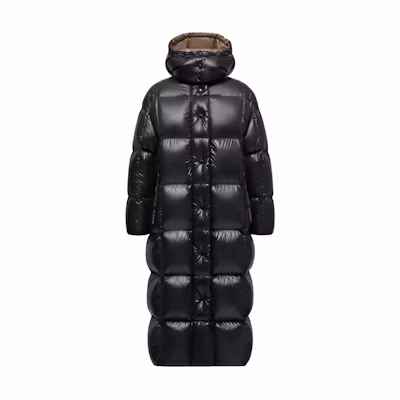 (Women) Moncler Parnaiba Series Long Down Coat Black for Ski Season 0931D53100C0067999