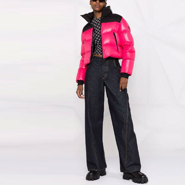 (Women) Moncler Pink Colorblock Padded Down Jacket G20931A0006568950520 圖 4