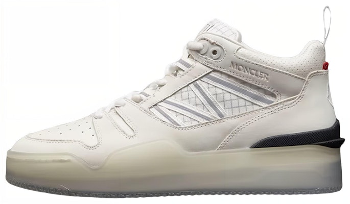 Moncler盟可睐 Pivot 皮革 徽標 高筒 時尚板鞋 女款 白色 Buy Moncler盟可睐 Pivot 皮革 徽標 高筒 時尚板鞋 女款 白色