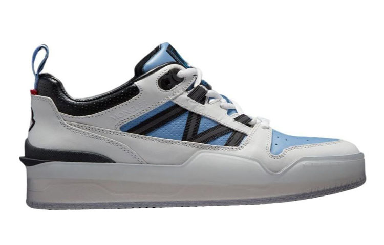 (W) Moncler Pivot Leather 'White Blue' 圖 2