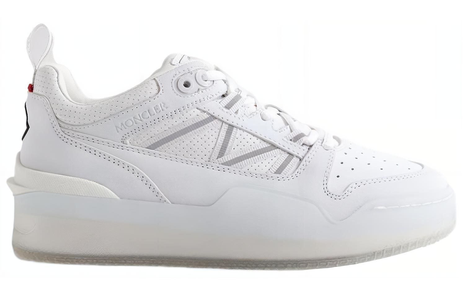 (W) Moncler Pivot Leather Low-Top 'White' 圖 2