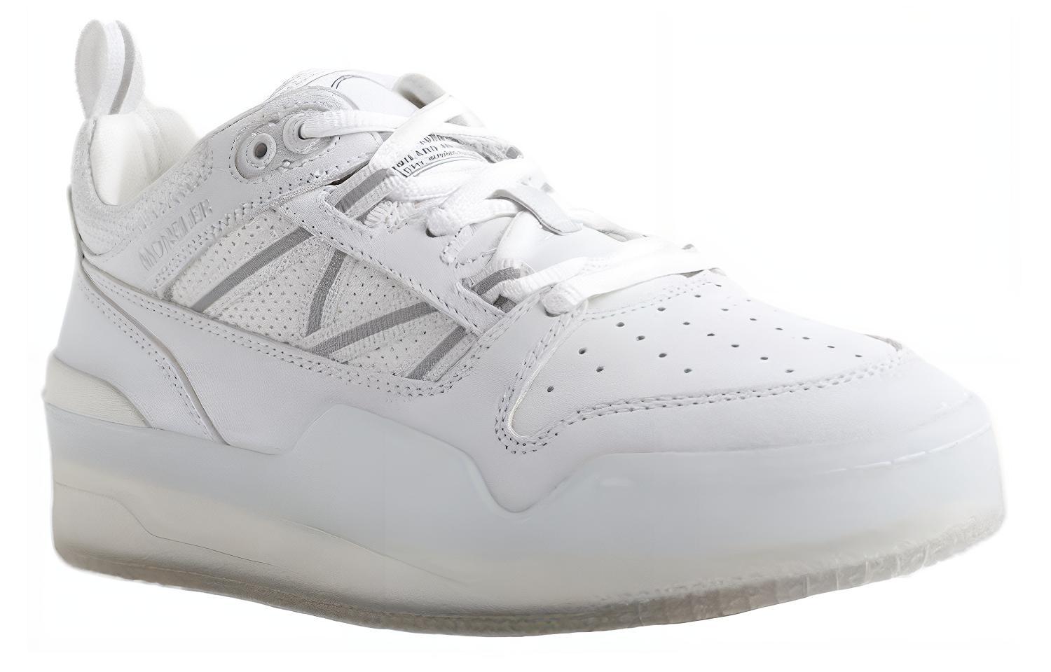 (W) Moncler Pivot Leather Low-Top 'White' 圖 3