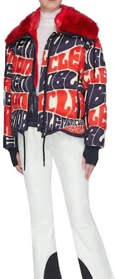 (W) Moncler Plaret Jaket Longgar Wanita Cetakan Huruf Lengan Panjang Biru/Merah. 20984680015539NS770 Lookbook (W) Moncler Plaret Jaket Longgar Wanita Cetakan Huruf Lengan Panjang Biru/Merah. 20984680015539NS770