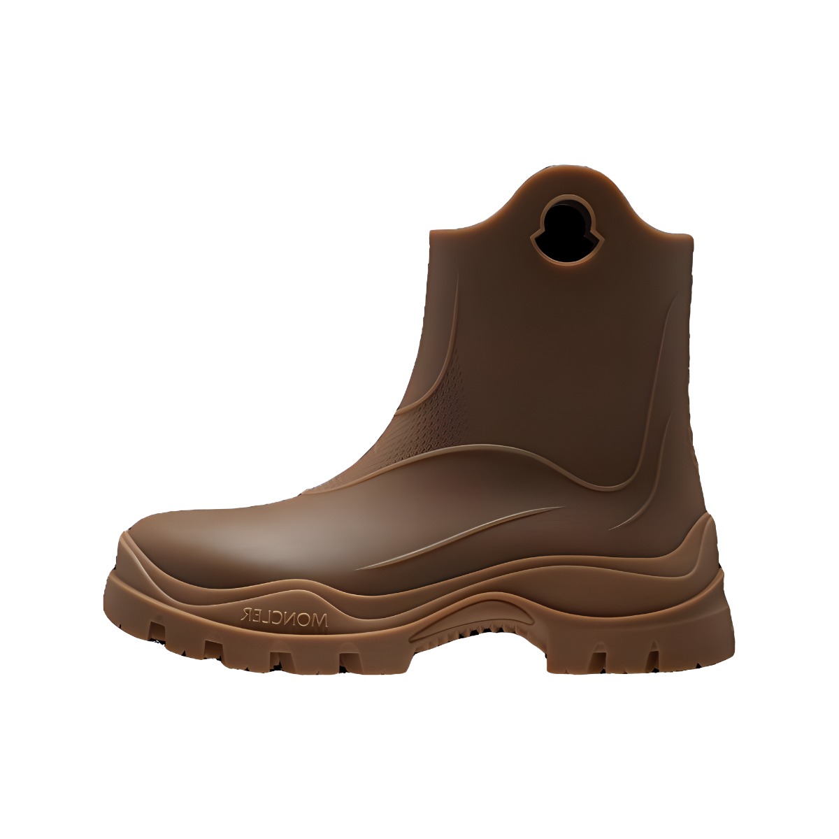 (W) Moncler PVC Rain Boots 'Brown'
