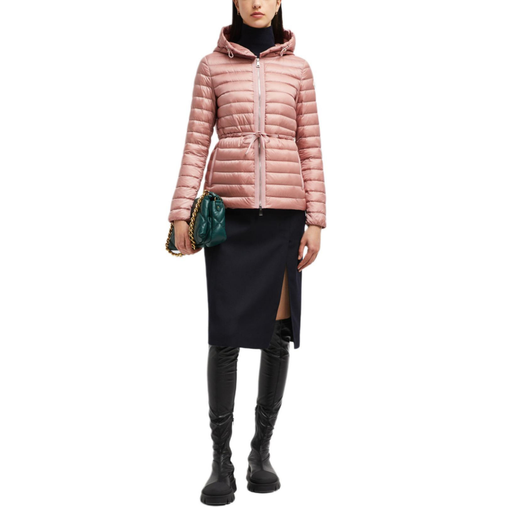 (Women) Moncler Raie FW24  Lightweight Hooded Down Jacket in Light Pink. J20931A103005304851B 圖 3