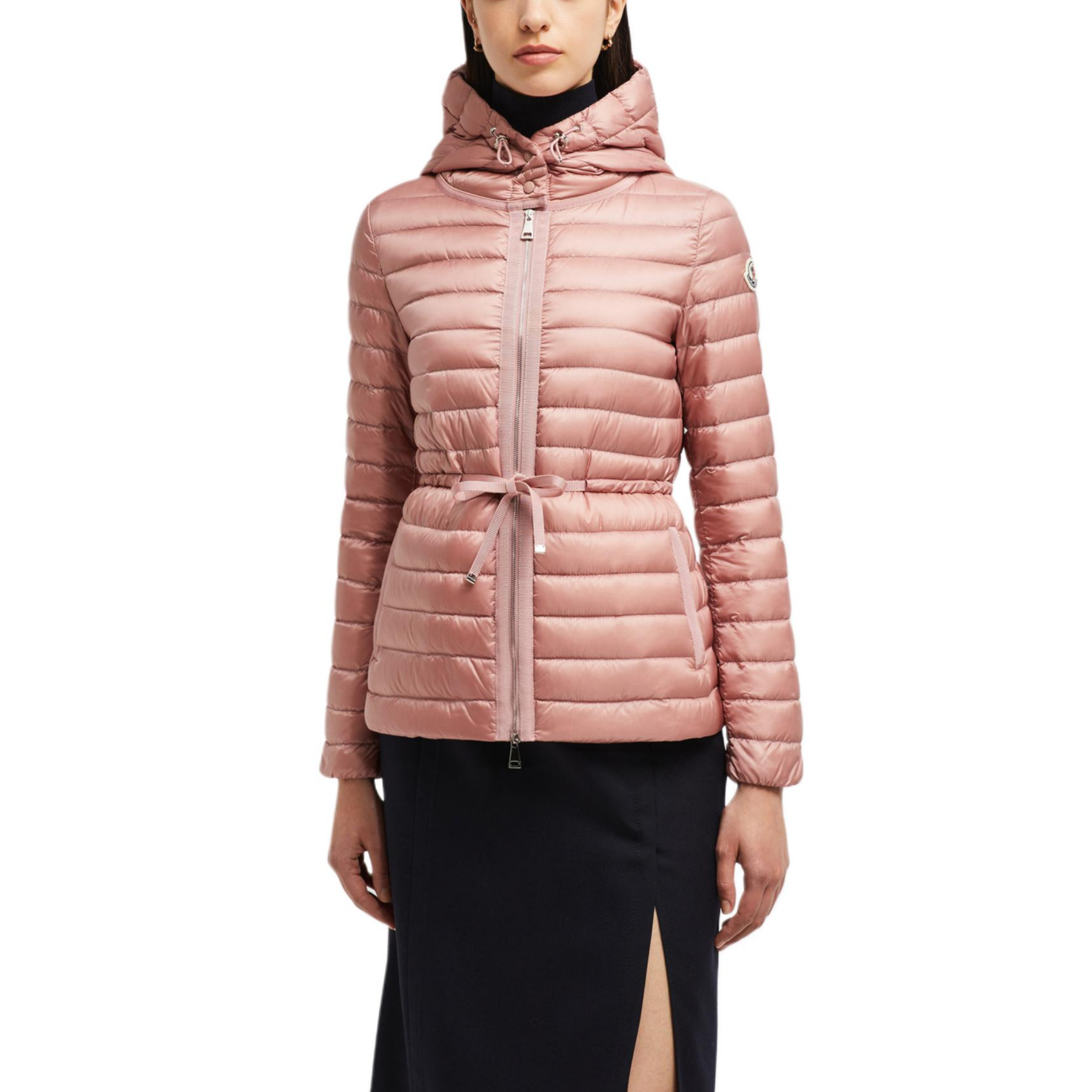 (Women) Moncler Raie FW24  Lightweight Hooded Down Jacket in Light Pink. J20931A103005304851B 圖 5
