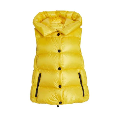 (Women) Moncler Resy Lightweight Down Vest Yellow for Women 20981A50700539YL107