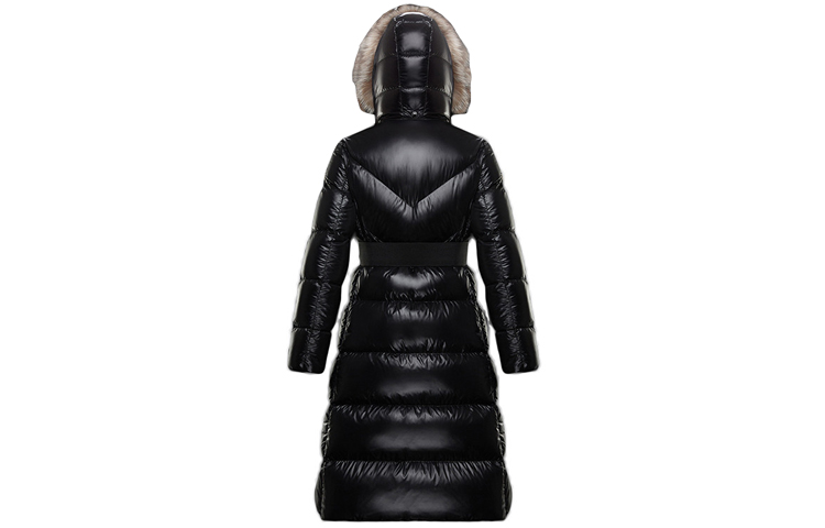 (Women) Moncler Ribafur Long Glossy Down Jacket with Fur Hood Black F20931C57501C0065999 圖 3