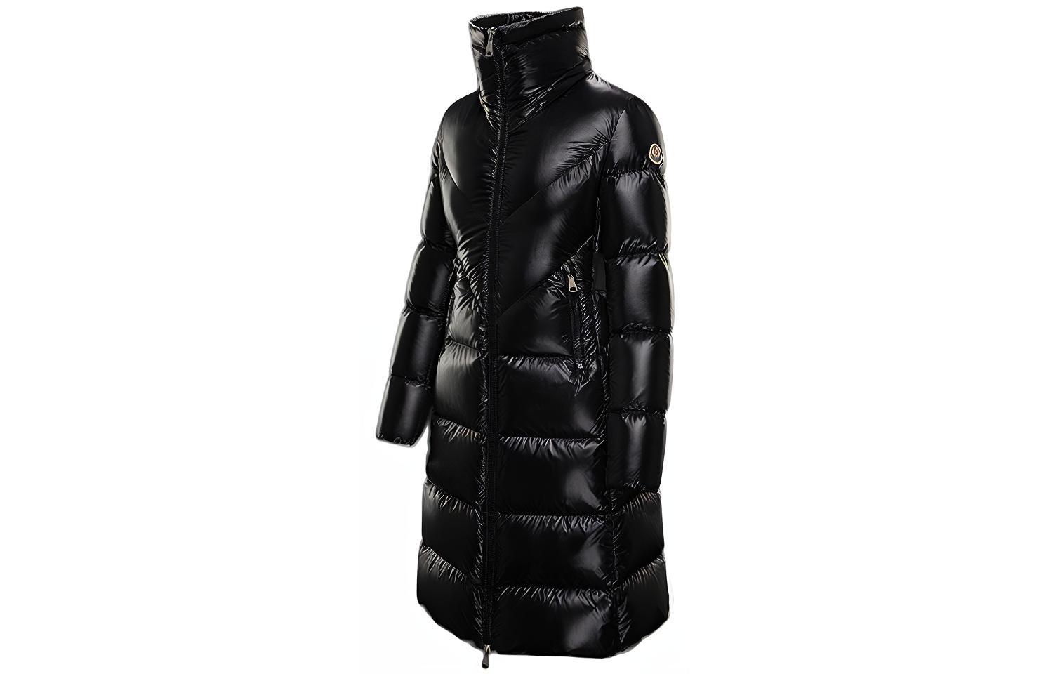 (Women) Moncler Ribafur Long Glossy Down Jacket with Fur Hood Black F20931C57501C0065999 圖 4