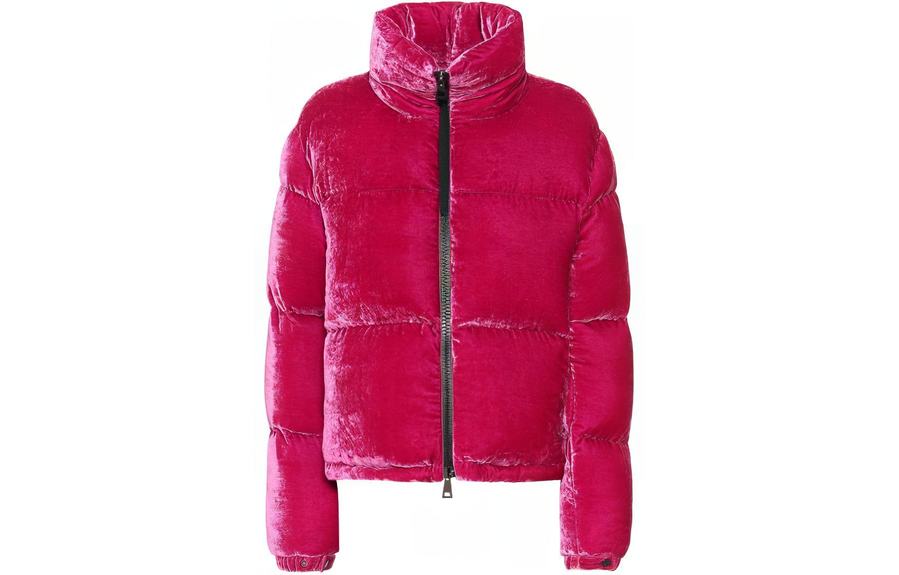 (Women) Moncler Rimac  Pink Short Down Jacket with Cozy Zip and Long Sleeves 20934591500C0293644