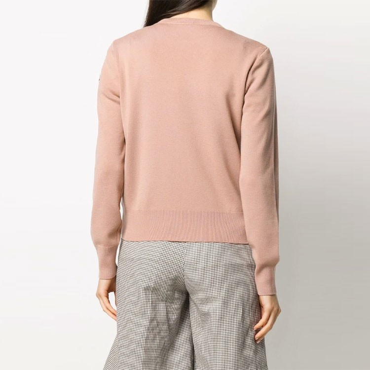 (Women) Moncler Round-neck Down Knit Jacket Light Pink F20939B51000A9018535 圖 6