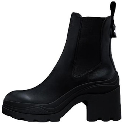 (Women) Moncler Round Toe High Heel Chelsea Boot 'Black 8cm' I209B4F00210M3535999 Buy (Women) Moncler Round Toe High Heel Chelsea Boot 'Black 8cm' I209B4F00210M3535999