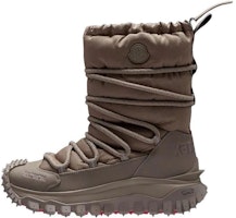 (Women) Moncler Round Toe Lace-Up Short Snow Boots 'Light Brown' I209B4H00080M323426B (Women) Moncler Round Toe Lace-Up Short Snow Boots 'Light Brown' I209B4H00080M323426B