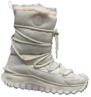 Order Moncler盟可睐 圓頭系帶 短筒 雪地靴 女款 白色