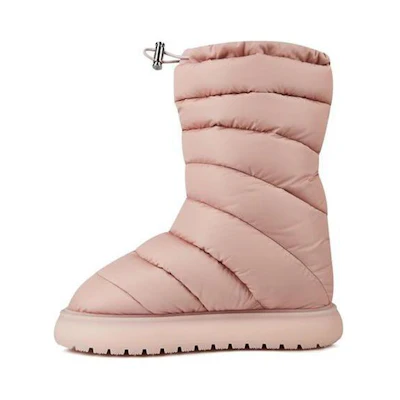 (W) Moncler Round Toe Short Snow Boot 'Pink'