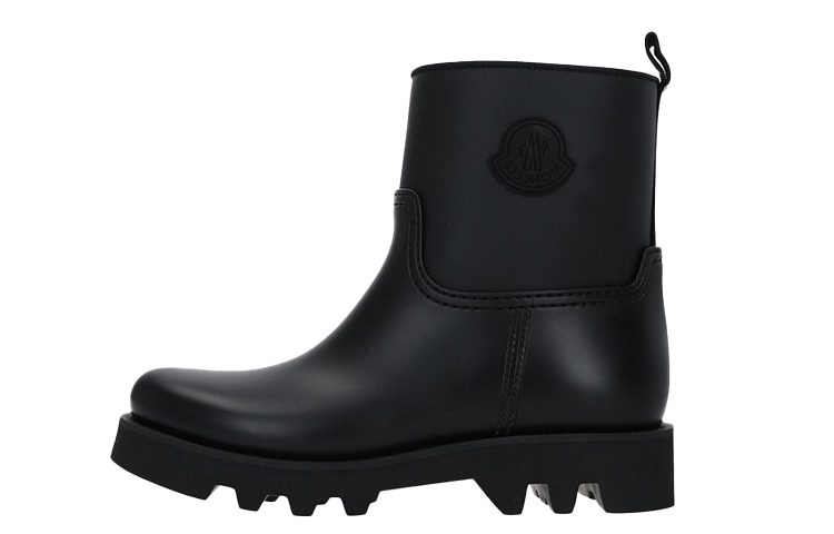 (W) Moncler Rubber 'Black Minimalist Casual'