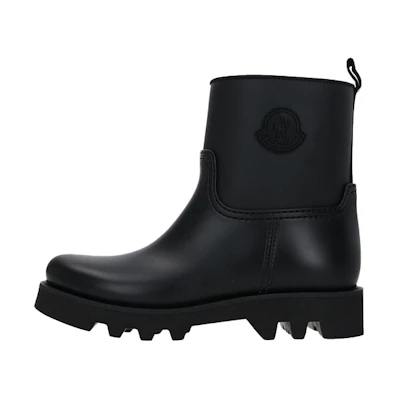 (W) Moncler Rubber 'Black Minimalist Casual'