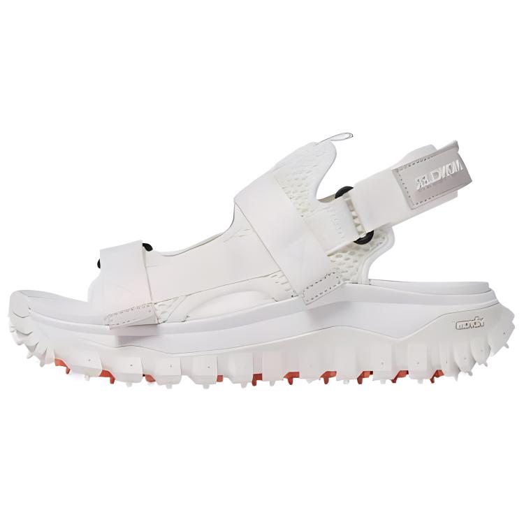 (W) Moncler Sandal 'White Velcro Toe-Loop'