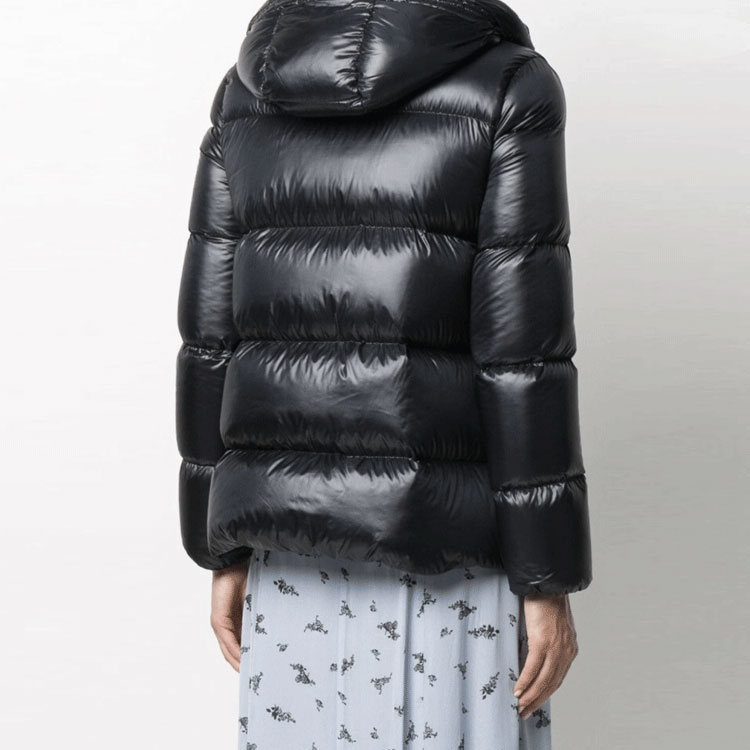 (Women) Moncler Seritte Black Glossy Hooded Down Parka Jacket 0931A20000C0151999 圖 6