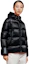Sizing (W) モンクレール セリット ブラック 光沢 フード付き ダウン パーカー ジャケット 0931A20000C0151999