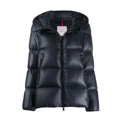 (Women) Moncler Seritte SS22 Quilted Down Jacket with Logo - Navy Blue. H20931A20000C0151778