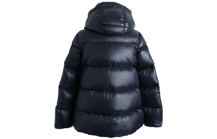 (Women) Moncler Seritte Ollon Logo Patch Hooded Down Jacket Dark Blue 1A20000C0151778 圖 3