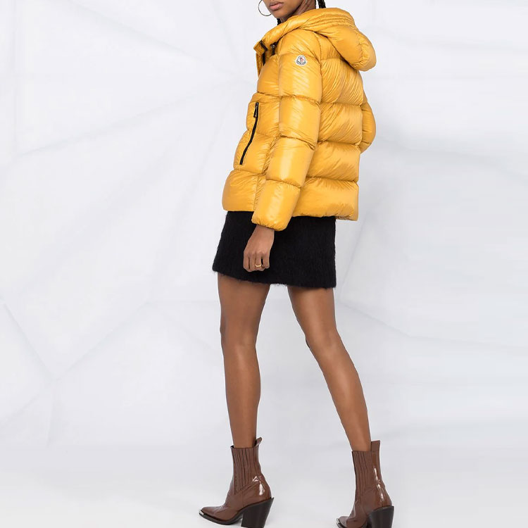 (Women) Moncler Seritte Yellow Hooded Down Jacket with Logo F20931A20000C0151134 圖 4