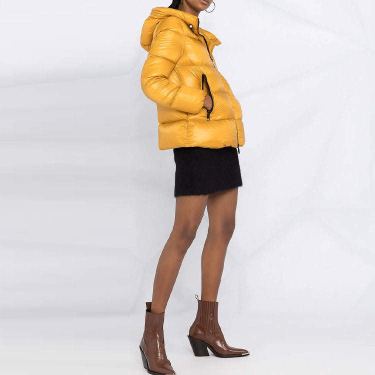 (Women) Moncler Seritte Yellow Hooded Down Jacket with Logo F20931A20000C0151134 圖 5